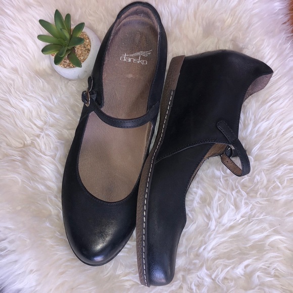 Dansko Shoes - Loralie DANSKO Leather Mary Jane Burnished Nubuck
